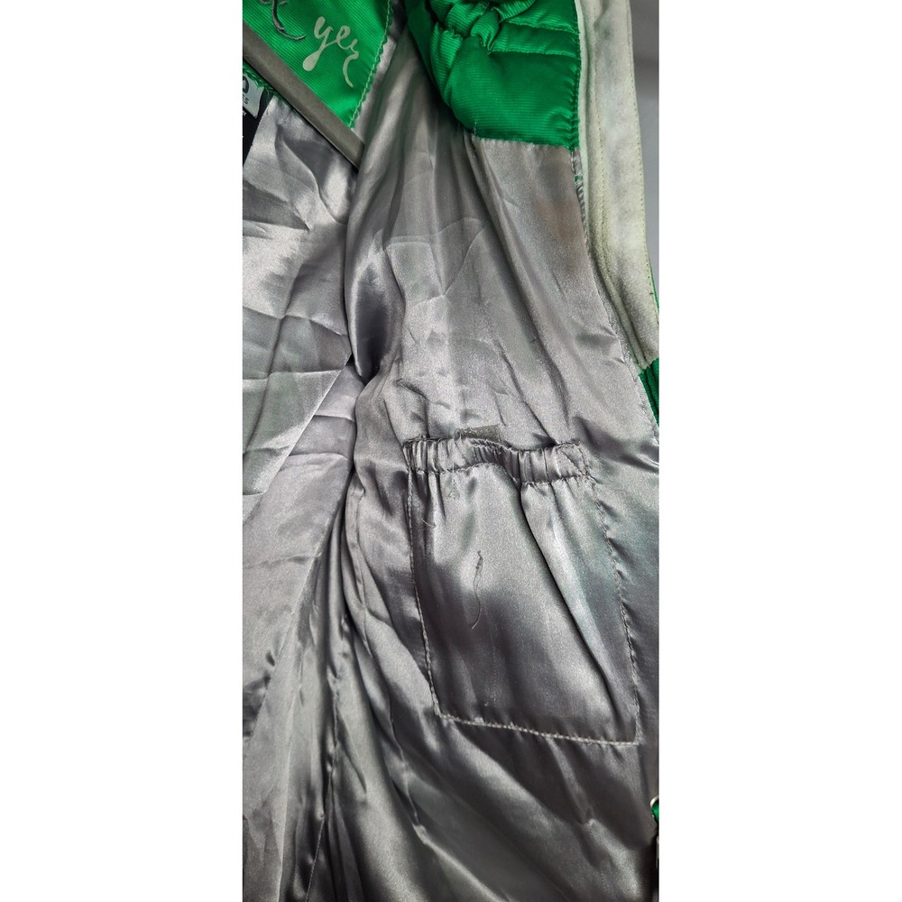 Obermeyer Clarendon Green Satin Puffer Ski Jacket 100% Goose Down Size 10 *READ - Picture 5 of 16